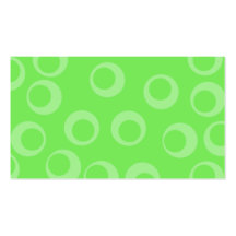 Diseño del círculo en verde. Modelo retro Tarjeta De Visita