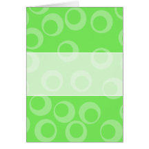 Diseño del círculo en verde. Modelo retro Tarjetas