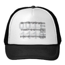 diseño del código binario gorro de camionero