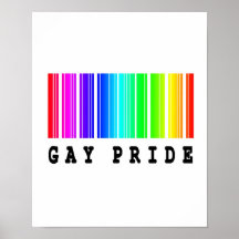 diseño del código de barras del gaypride posters