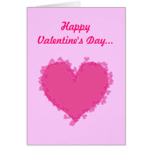 Diseño del corazón de la tarjeta del día de San Va