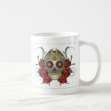 Diseño del cráneo de Colourfull Taza De Café