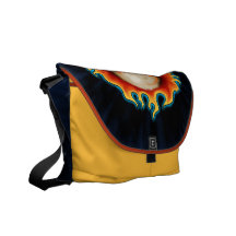 Diseño del cráneo del respiradero del fuego bolsas de mensajería