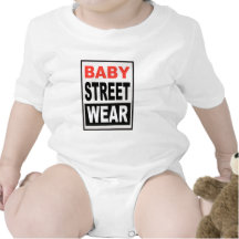 diseño del desgaste de la calle del bebé camiseta