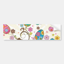 ¡Diseño del este hermoso de los huevos! Etiqueta De Parachoque