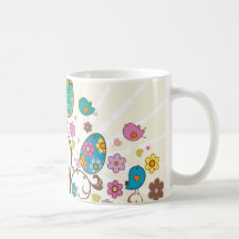 ¡Diseño del este hermoso de los huevos! Tazas De Café