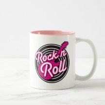 Diseño del expediente del Rockabilly del rollo de  Taza De Café