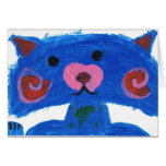Diseño del gatito felicitación
