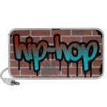 diseño del ghetto de la pared de ladrillo del hip- laptop altavoz