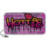 diseño del ghetto de la pared de ladrillo del hott laptop altavoces