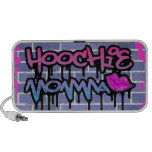 diseño del ghetto de la pared del momma del hoochi iPod altavoz