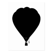 Diseño del globo del aire caliente tarjeta postal