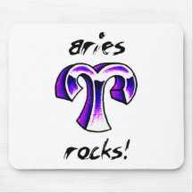 ¡Diseño del horóscopo del aries! Tapetes De Ratones