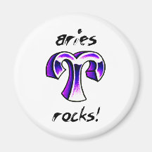 ¡Diseño del horóscopo del aries! Imán De Frigorifico