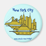 Diseño del imán del arte gráfico de New York City