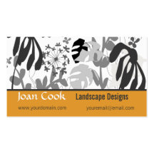 Diseño del jardín de flores tarjeta de visita