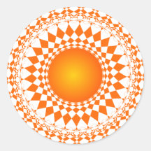 diseño del modelo de la repetición del extracto de etiquetas redondas