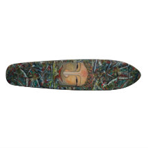Diseño del monopatín de Buda de la pintada por Val