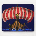 Diseño del mousepad de la nave de Viking Alfombrillas De Ratones