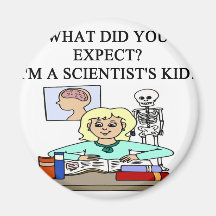diseño del niño de la ciencia imán