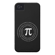 Diseño del número del pi iPhone 4 Case-Mate cárcasa