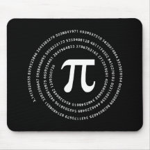 Diseño del número del pi tapete de ratón