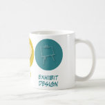 Diseño del objeto expuesto del amor de la paz taza