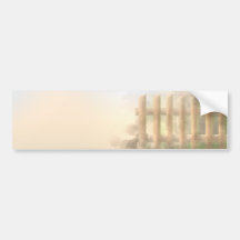 diseño del paisaje de la neblina del verano pegatina de parachoque
