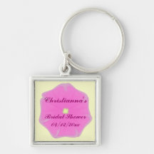 Diseño del pensamiento de la "ducha nupcial" - llavero personalizado