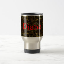 Diseño del pétalo del amante de Camo Taza De Café