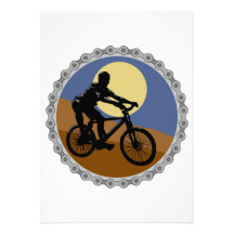 diseño del piñón de cadena de la bici de montaña comunicado personalizado