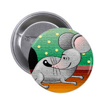 Diseño del ratón del dibujo animado pin