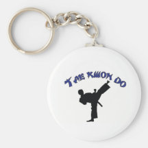 Diseño del Taekwondo - del arte marcial del Taekwo Llaveros Personalizados