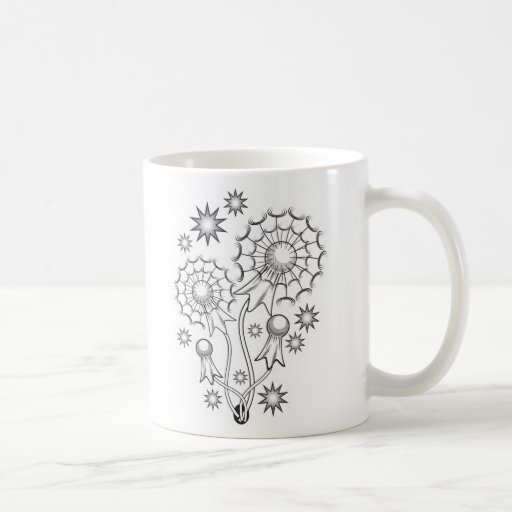 Diseño del tatuaje del diente de león taza
