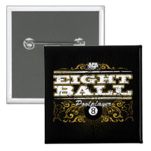 Diseño del vintage de 8 bolas pins