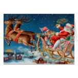 Diseño del vintage de la tarjeta de Navidad de San