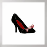 Diseño del zapato del poster de la moda posters