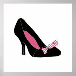 Diseño del zapato del poster de la moda posters