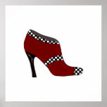 Diseño del zapato del poster de la moda posters