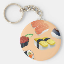 Diseño determinado del sushi llavero