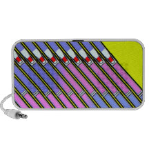 diseño diagonal retro de las rayas PC altavoces