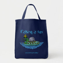 Diseño divertido del bolso de los pescadores extra bolsas