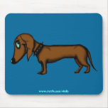 Diseño divertido del mousepad del dachshund alfombrilla de raton