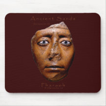 Diseño egipcio de la cara del Pharaoh Alfombrillas De Ratón