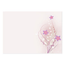 diseño elegante de la flor rosada suave bonita tarjetas personales