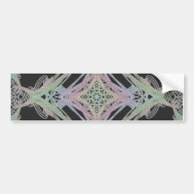 Diseño elegante granoso invertido pegatina de parachoque