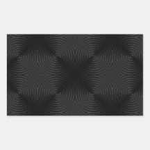 Diseño elegante, negro de los círculos rectangular pegatinas