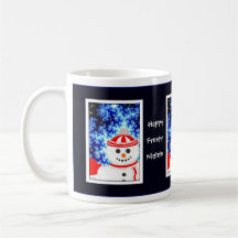Diseño ESCARCHADO de la taza del día de fiesta del