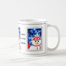 Diseño ESCARCHADO de la taza del día de fiesta del