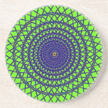 Diseño espiral abstracto impresionante de la image posavasos manualidades